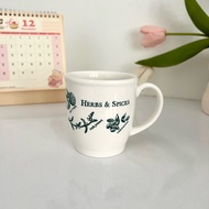 | 2hand Japanese ceramics | Embossed herbs & spices 8.5x9cm