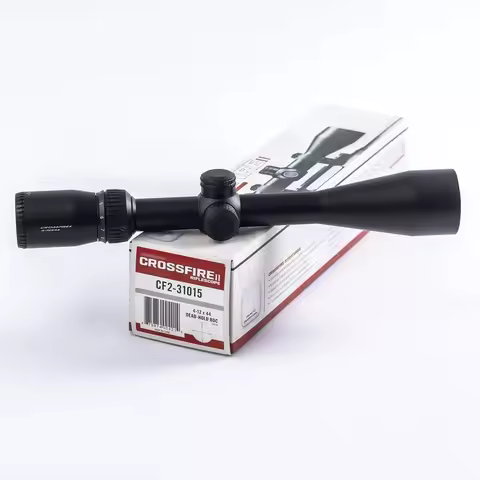 Optics II 4-12x44 Precision Riflescope Dead-Hold BDC MOA Reticle 1"/25mm Tube Optical Sight for Hunt