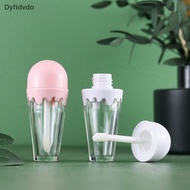 Dyfidvdo 1 Pcs 6ml Ice Cream Shape Lip Gloss Tube Transparent Thick Rod Brush Head Empty Bottle Lips