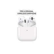 Saury Pro4 (Sarung Percuma) TWS Pro4 Fon Kepala Bluetooth Tanpa Wayar dengan Mikrofon terbina dalam