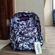 Tas Ransel Jansport Kulit PU Motif Keren Kapasitas Besar Warna-Warni