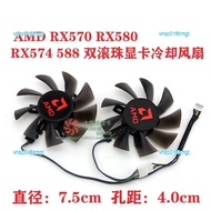 vnsp016hmgt 2023 High Quality White brand AMD RX570 RX580 574 588 dual ball graphics card fan four-w