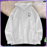 7 Colors Hooded Sweatshirt [S-3XL] Japanese Cartoon Smiling Face Hoodie Men's Oversized S