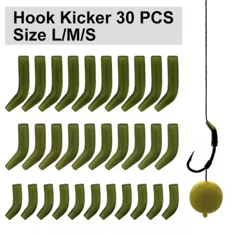 30pcs Carp Fishing Hook Kickers D Rig Kicker Aligners Hooks Sleeves Rigs All Colors Accessories End 