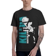 Hxh Killua Zoldyck T Shirt Men 100% Cotton Printed T-shirt Fashion Tshirt Short Sleeve Hunter x Hunt