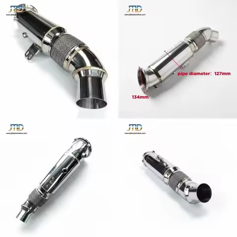 JTLD 127mm 5" B58 Gen 2 Exhaust Downpipe With Bracket for 2021-2025 BMW G20 M340i G42 M240i Toyota S