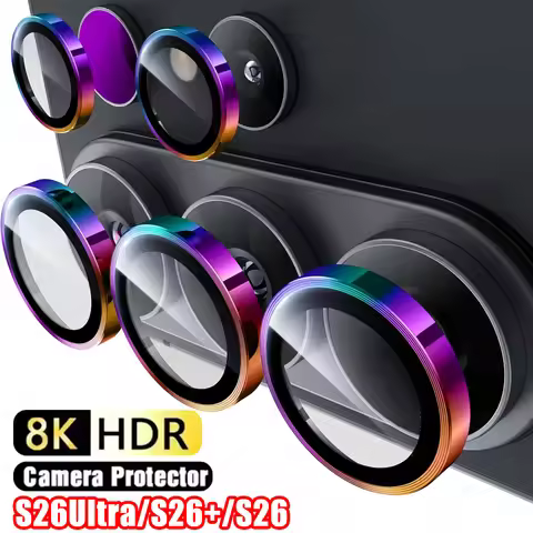 8K HDR Camera Protector For Samsung Galaxy S26 Ultra 3D Metal Alloy Lens Ring SamsungS26 S26+ Plus S