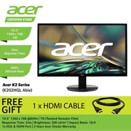 Acer LED 19.5" Monitor K202HQL/ E200Q (VGA+HDMI,, 3Yrs Warranty)