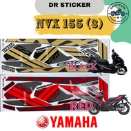 NVX 155 (3) YAMAHA Stripe Stiker Sticker NVX155 BLUE RED GP DRMK GOLD BODY COVERSET COVER SET KAVERS