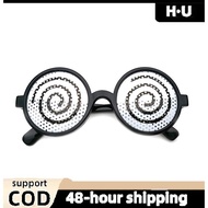 [H·U] New Cosplay Glasses Vertigo Pattern Funny Decorative Glasses Anime Dizzy Eyeglasses PH