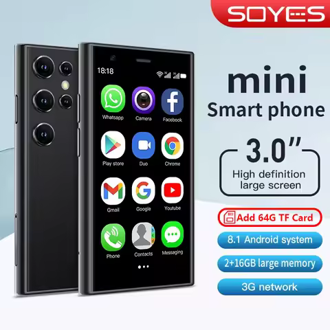 SOYES S23 Pro Mini Smartphones Android 8.1 Dual SIM 3.0'' HD 1000mAh Battery WIFI Bluetooth 3G Small