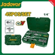 Jadever 1/4 Inch Socket Set 45pcs Model JDST4D45 (Socket Set) Wrench Block