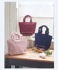 [訂購/包郵] Maison de FLEUR蕾絲褶邊提手手提包