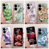 For Tecno Camon 20 Pro 5G 4G Casing CK8n CK7n New Stylish Flower Pattern Soft Silicone Cover For Tec