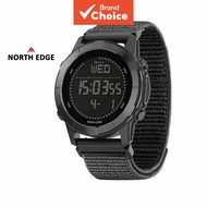 Digital Watch For Men 45mm Zinc Alloy Bezel Nylon Strap 50m Water Resistant North Edge Litecore Gift