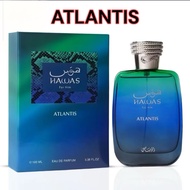 Hawas Atlantis Eau De Parfum Spray 100ml (3.4 Oz) By Rasasi