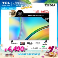 ใหม่ TCL ทีวี 32 นิ้ว FHD 1080P Android 11.0 Smart TV รุ่น 32L5GA -HDMI-USB-DTS ระบบปฏิบัติการ Android /Netflix &amp;Youtube-Voice SearchHDR10Dolby Audio