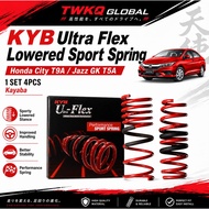 Lowered Sport Spring Honda City T9A Jazz GK T5A KYB Ultra Flex Kayaba