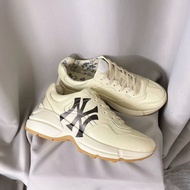 【Awinbag】Beige Comfortable Lace-Up Women's Rhyton Shoes