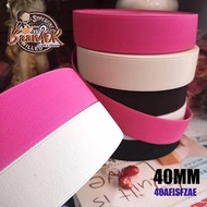 40mm Multi-Purpose Elastic Band Size 40 Mm x (Sold To 45 Or 90 Cm. Length)/Rubber Braid Cord