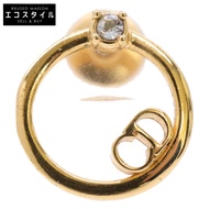 Christian Dior CD 圖案水鑽單隻耳環 [二手]