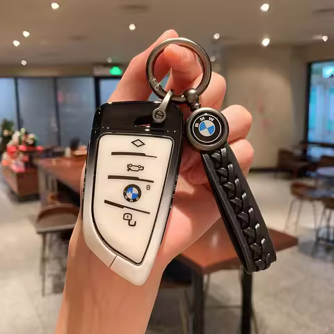 Car Key Case Cover Shell Protector for BMW X5 F15 X6 F16 G30 7/5 Series G11 X1 F48 F39 - Stylish Key