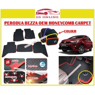 PERODUA BEZZA 2016 2018 2020 2022 OEM GSMAT CARPET CAR FLOOR MAT KARPET KERETA HONEYCOMB HONEY COMB 