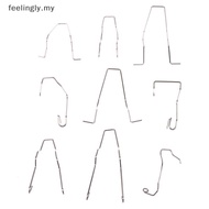 [T&B] 9Pcs Metal Headlight Bulb Spring Clips Fits For H1 H3 H4 H7 Car Headlamp Light Bulb Retainer S