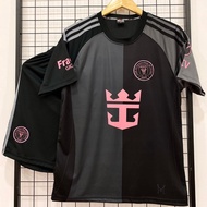 Quần Áo Bóng Đá INTER MIAMI 2025 Màu Xám Đen Hàng THUN LẠNH Cao Cấp CÓ IN Tên Số