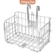 [COD] SHgeZm Xe Đạp Leo Núi Gấp Lưu Trữ Giỏ Xe Đạp Giỏ Phía Trước Và Phía Sau Treo Mỏng Bên Trailer 