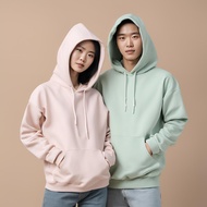 Men's Fleece Hoodie 280gr Plain Streetwear FP01