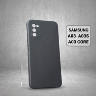 Samsung A03, A03s, A03 Core plain black case | SS galaxy flexible phone case protects Samsung phone 