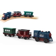 Battery Operated Train for Wooden Track, 3Pcs Motorized Train Toy for 3 4 5+Years Old Boy Girl Toddl