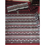 Silver grey embroidered woven carpet