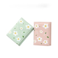 GAM Women's Folding Wallet Mini Wallet Women's Folding Wallet Flower Motif Korean Fashion Import A66
