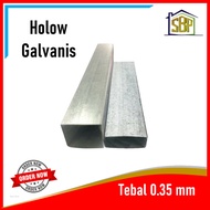 Besi Holo Holow Hollow Galvanis 2x4 tebal 0,35 mm Rangka Plafon Partis