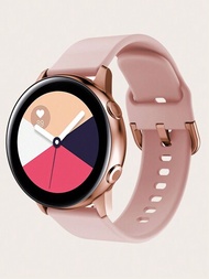 1枚男女適用矽膠運動手錶帶20/22mm,適用於samsung Galaxy Watch Active/active 2/4/5/6