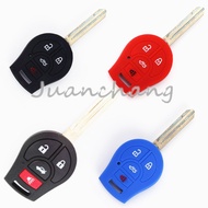 Nissan Sylphy Cube Juke Rogue Micra Qashqai Versa Silicone Car Key Case Shell Fob Silicone Car Key P