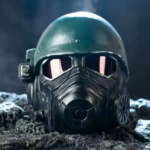 Xcoser Game Fallout 4 NCR Veteran Ranger Armor Helmet Padded Cosplay Mask Resin for Adults Halloween