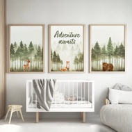 Adventure, Forest Animals, Forest Animals, Forest Animals, Forest Animals, Green Thyme, Three-Piece 