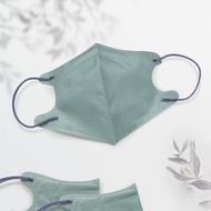 天心/醫療口罩/成人立體10入/莫蘭迪系列/灰綠