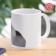 Huh cat mug with text Classic Mug