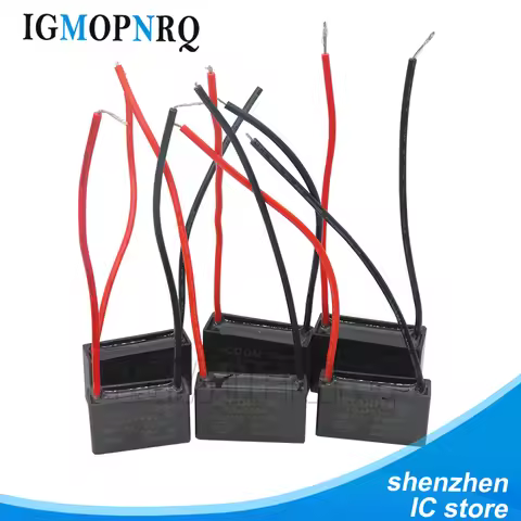 5pcs CBB61 starting capacitance AC Fan Capacitor 450V CBB Motor Run Capacitor 1UF 1.2UF 1.5UF 1.8UF 