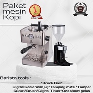 Paketan Mesin Kopi Espresso Latina Primo|Grinder 021+Tools
