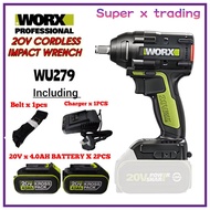 ORIGINAL WORX WU279 20V BRUSHLESS IMPACT WRENCH/CORDLESS IMPACT WRENCH