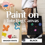 Paket Melukis / Set Alat Lukis Tas Kanvas / Painting On Tote Bag Tbk