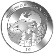 999 Pure Silver | 5g Wolf Silver Medallion