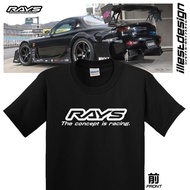 2025 Auto Tees: CP302-CP303 Rays Engineering WRX STI EVO9 GTR35 TE37 T-Shirt CE28N CE30 RX7 RX8 EVOL