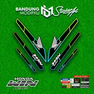 STRIPING HONDA WIN / MOTIF 40 / BANDUNG MODFKU / STICKER WIN 100 / STIKER VARIASI WIN 100