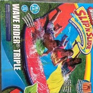 【好康免運】三人戶外噴水草地玩具滑水道玩水玩具兒童玩水裝備草坪水上樂園